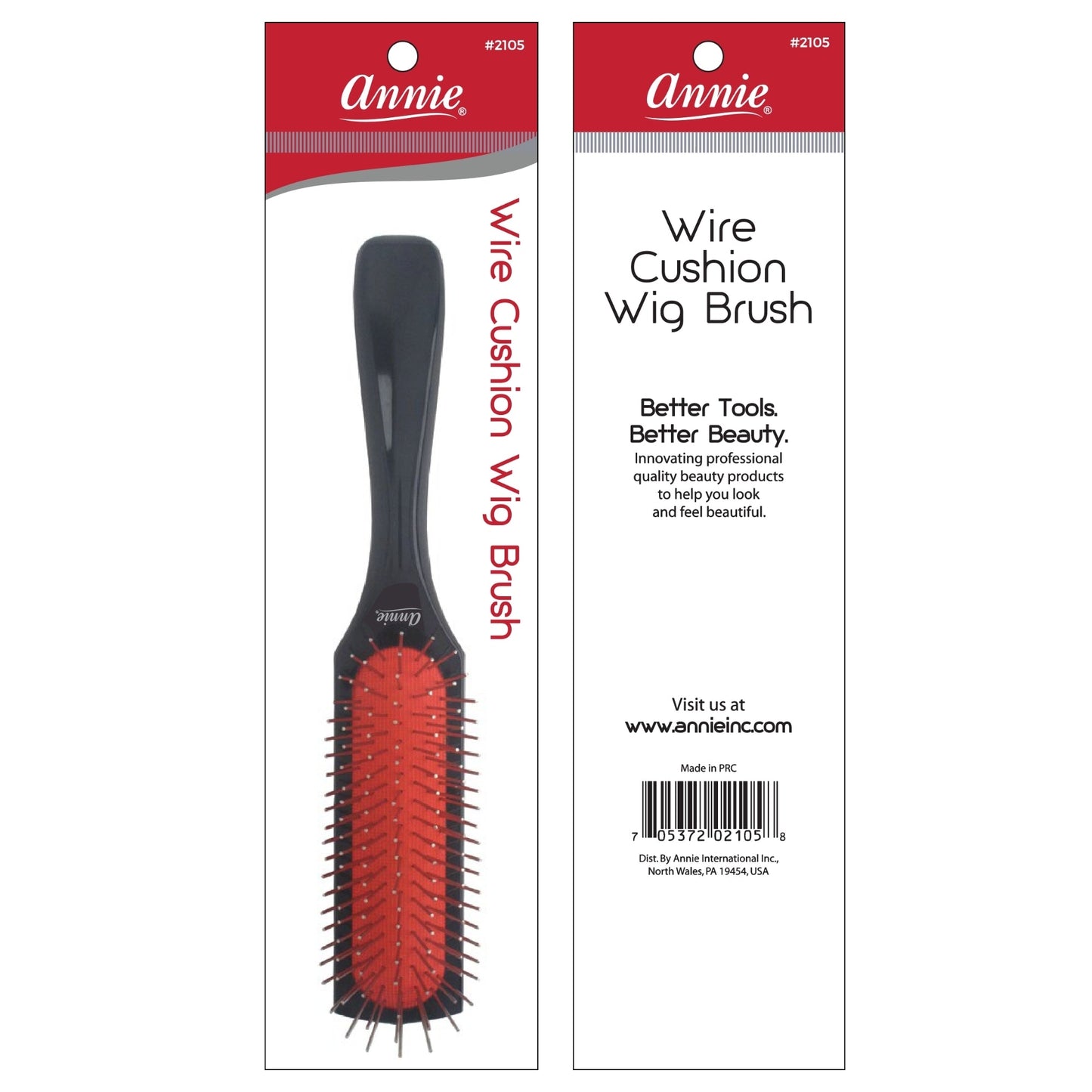 Annie Wire Cushion Wig Brush