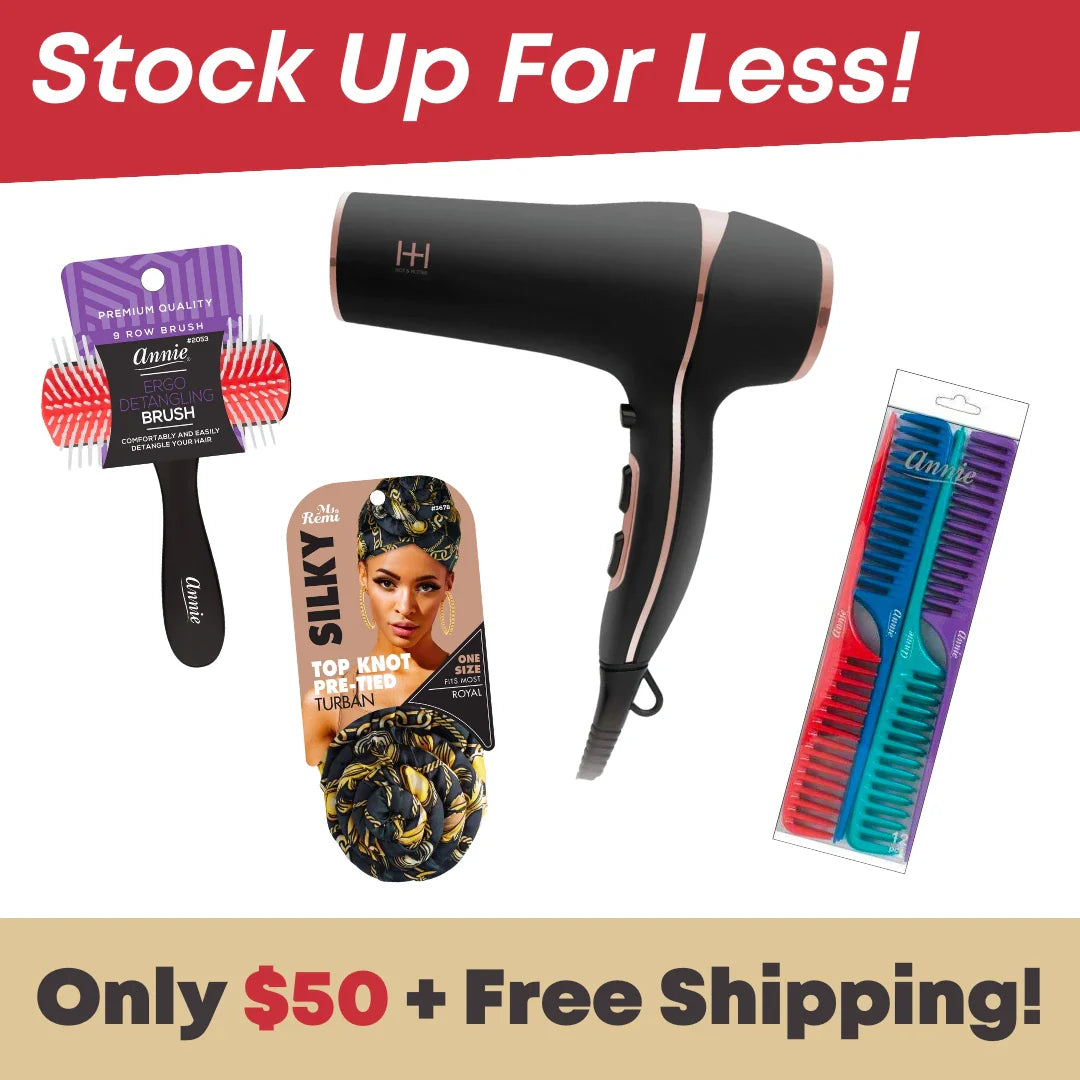 Annie Ergo Detangling Brush 9 Row Brushes Annie