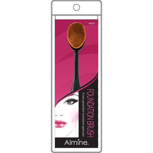 Almine Cosmetic Oval Foundation & Powder Brush Makeup Bruhes Almine