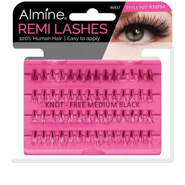 Almine Knot Free Individual Lashes Medium False Eyelashes Almine