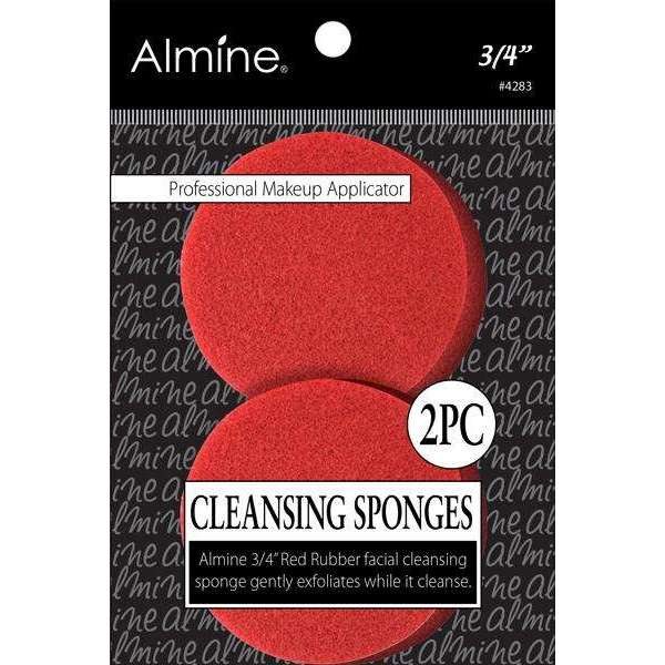 Almine Rubber Cleansing Sponge 3/4" 2ct Makeup Sponges Almine