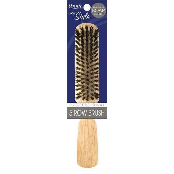 Annie Easy Style Reinforced Boar Bristle 5 Row Brush Brushes Annie