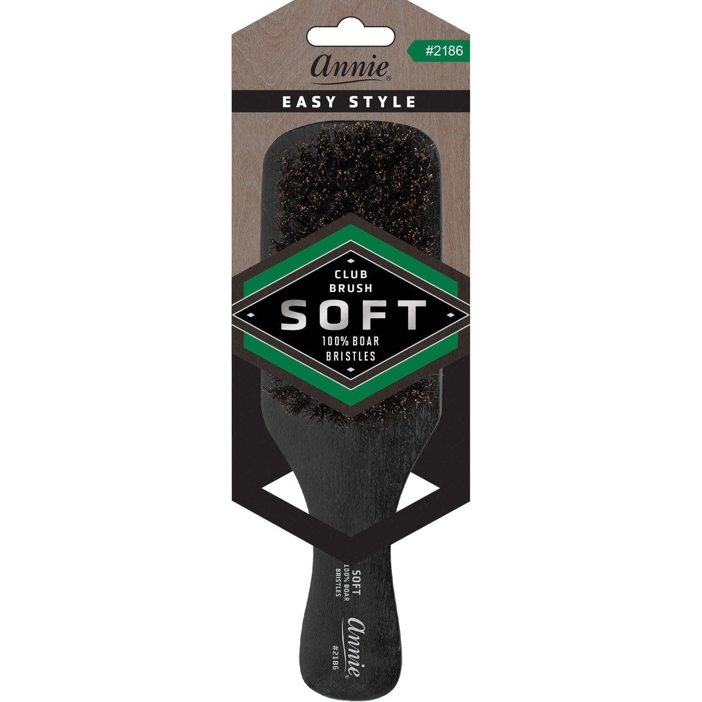 Annie Easy Style Soft Boar Bristle Club Brush Brushes Annie