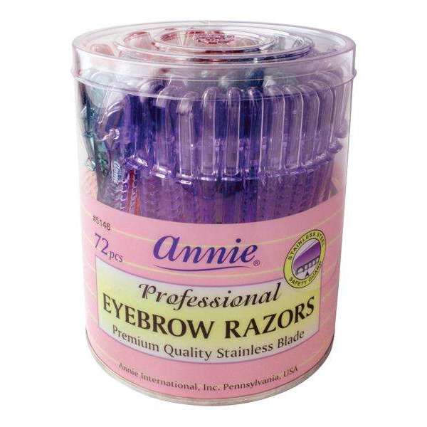 Annie Eyebrow Razor Display 72Ct Asst Color Eyebrow Shapers Annie