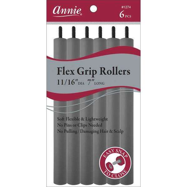 Annie Flex Grip Rollers 11/16 Inch Gray Flex Grip Rollers Annie