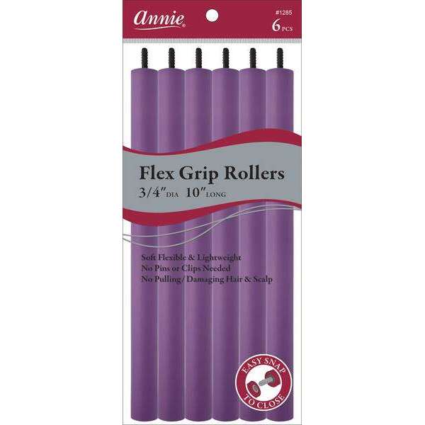 Annie Flex Grip Rollers 3/4 Inch Extra Long Purple Flex Grip Rollers Annie