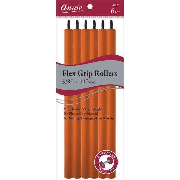 Annie Flex Grip Rollers 5/8 Inch Extra Long Orange Flex Grip Rollers Annie