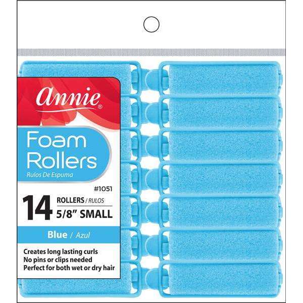 Annie Foam Rollers Small 14Ct Blue Foam Rollers Annie