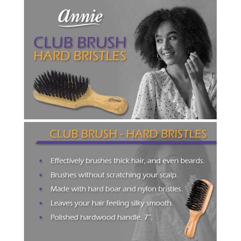 Annie Hard Club Brush Boar & Nylon Bristle Brushes Annie