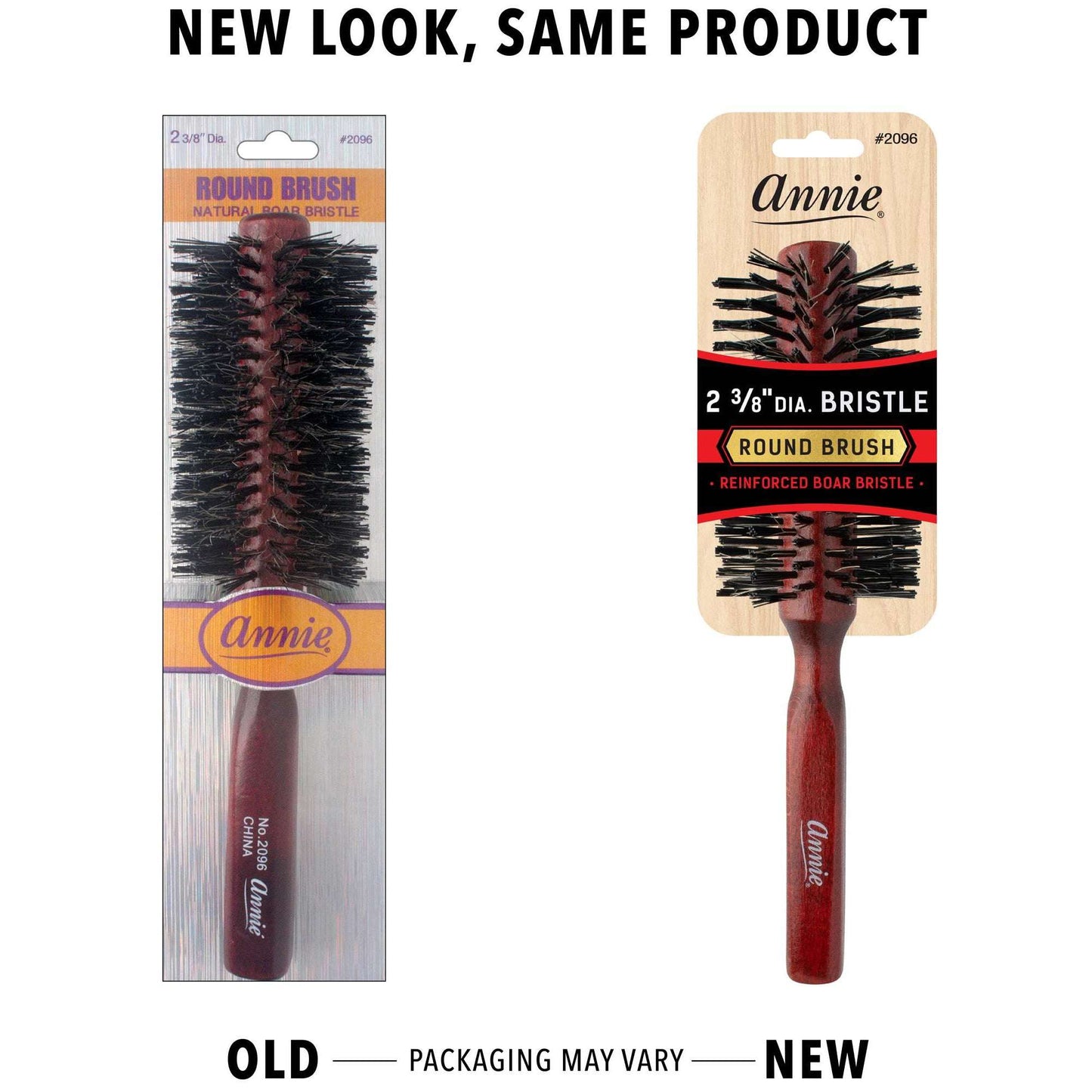 Annie Hard Round Bristle Brush 2 3/8 Inch Brushes Annie