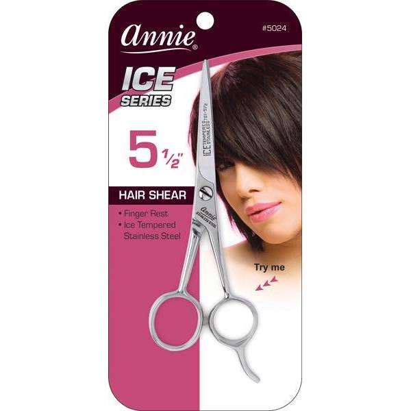 Annie Ice Tempered Stainless Steel Hair Shears 5.5 Inch Hair Shears Annie