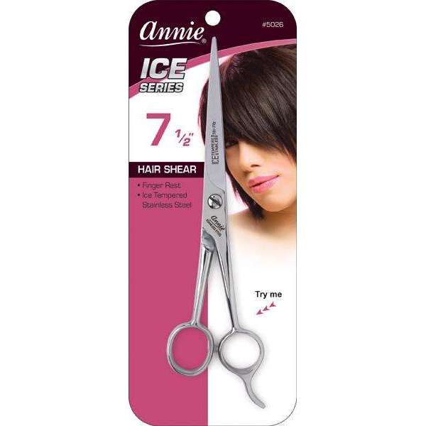 Annie Ice Tempered Stainless Steel Hair Shears 7.5 Inch Hair Shears Annie