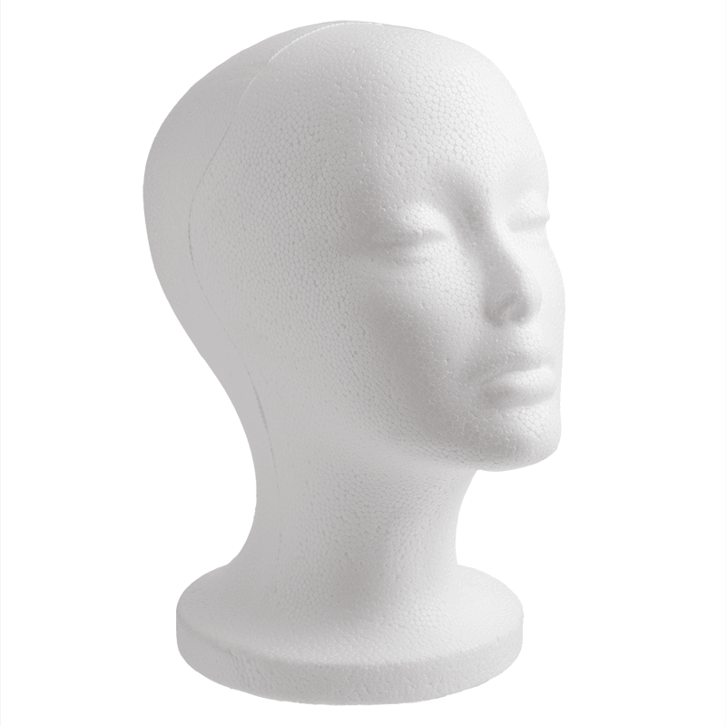 Annie Polystyrene Foam Wig Head 10.5 Inch Tall Mannequins Annie