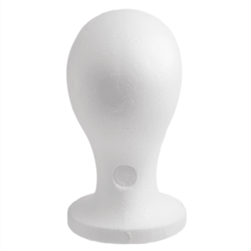 Annie Polystyrene Foam Wig Head 10.5 Inch Tall Mannequins Annie