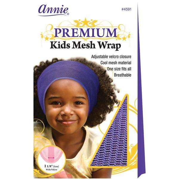 Annie Premium Kid Mesh Wrap Asst Color Hair Care Wraps Annie Purple