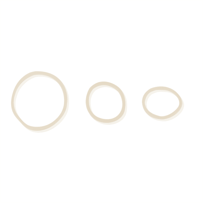 Annie Rubber Bands Asst Size 300Ct White Rubber Bands Annie