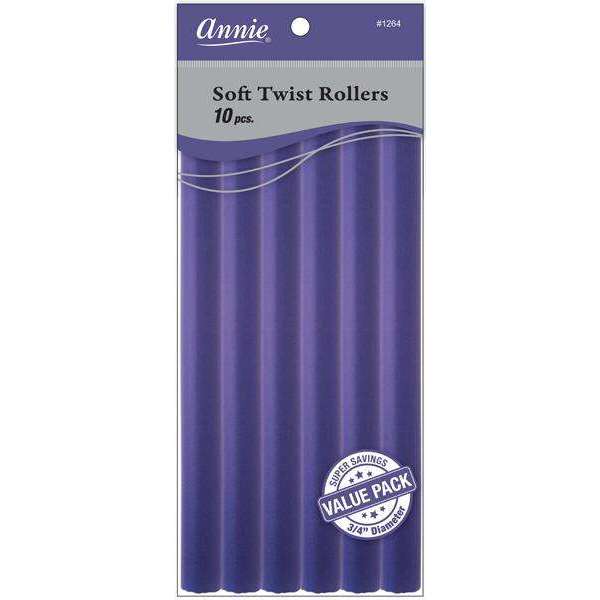 Annie Soft Twist Rollers 3/4" XL Purple Value Pack (10pcs) Soft Twist Rollers Annie