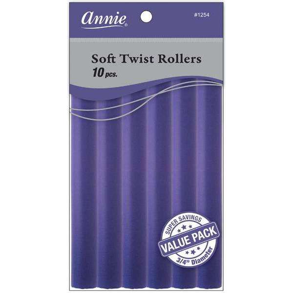 Annie Soft Twist Rollers 3/4" Purple Value Pack (10pcs) Soft Twist Rollers Annie