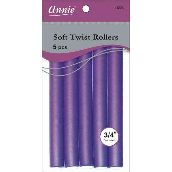 Annie Soft Twist Rollers 3/4" Purple (5pcs) Soft Twist Rollers Annie
