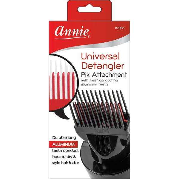 Annie Universal Fit Detangler Hair Dryer Pik Black/Red Hair Dyer Accessory Annie