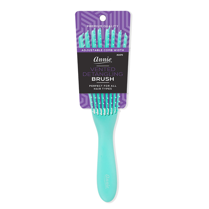 Annie Vented Detangler Brush 8 Row Asst. Color Brushes Annie Teal