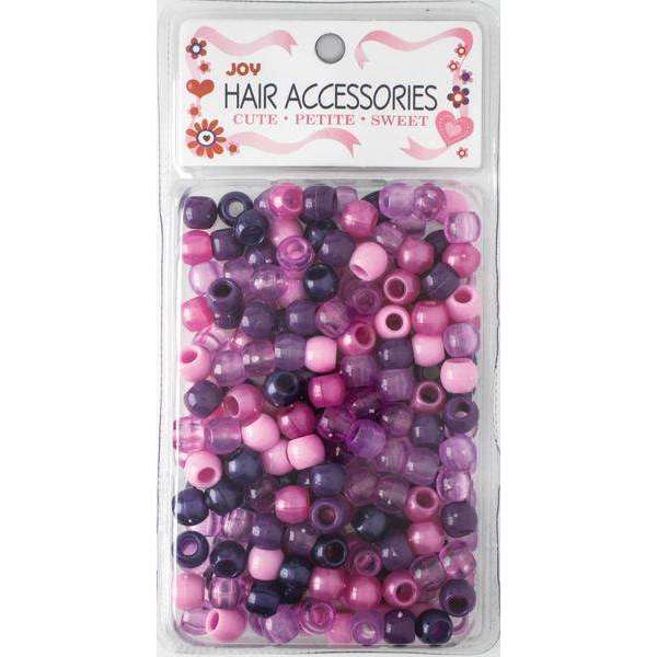 Joy Large Hair Beads 240Ct Purple Asst Beads Joy