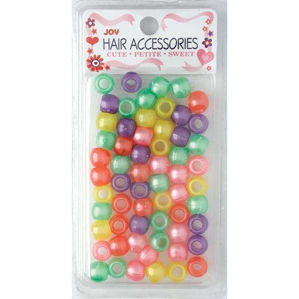 Joy Large Hair Beads 60Ct Asst Pastel Beads Joy