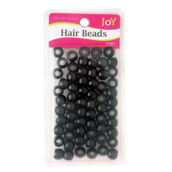 Joy Large Hair Beads 60Ct Black Beads Joy