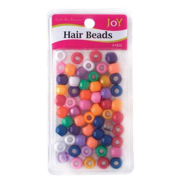 Joy Large Hair Beads 60Ct Solid Asst Color Beads Joy