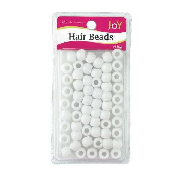 Joy Large Hair Beads 60Ct White Beads Joy