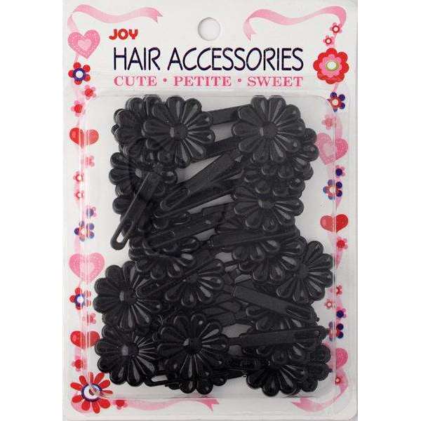 Joy Hair Barrettes Black Daisy Joy