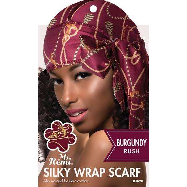 Ms. Remi Silky Wrap Fashion Scarf Scarves Ms. Remi Burgundy Rush