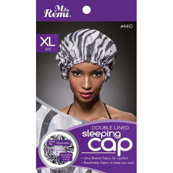 Ms. Remi Sleeping Cap Xl Zebra Pattern Bonnets Ms. Remi