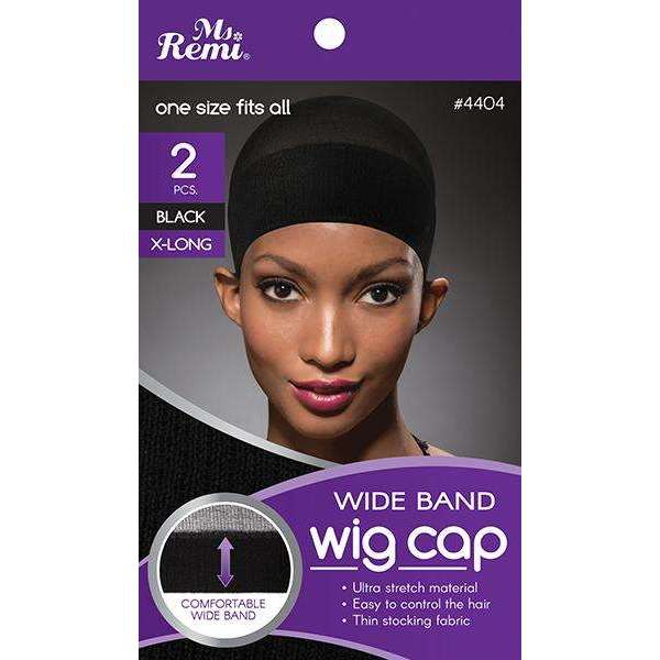 Ms. Remi Wig Cap 2Pc Black Wide Band Wig Caps Ms. Remi