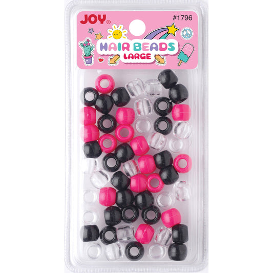 Joy Round Plastic Beads Large Size 50Ct Asst Color