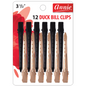 Annie Duck Bill Clips 3.5in, 12 Count Hair Clips, Black & Gold