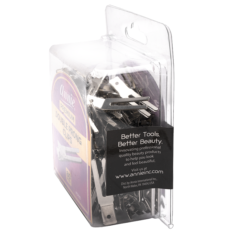 Annie Premium Double Prong Clips 80Ct Hair Clips Annie   