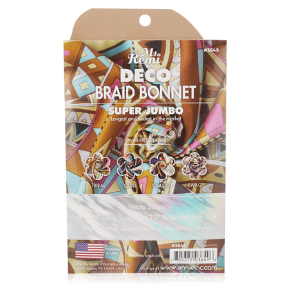 Ms. Remi Deco Braid Bonnet Jumbo - XL Assorted Colors Bonnets Ms. Remi   
