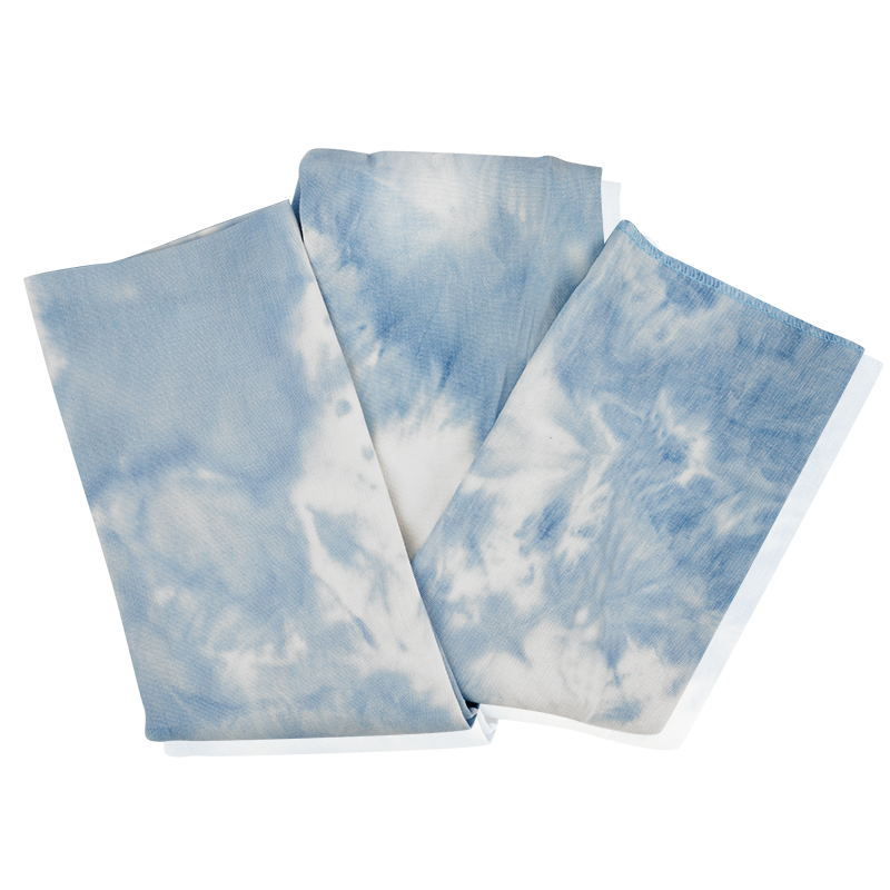 Ms. Remi Denim Silky Edge Laying Scarf 60" Long Scarves Ms. Remi   
