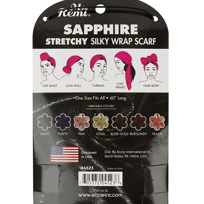 Ms. Remi Sapphire Wrap Scarf 60" Long Assorted Colors Scarves Ms. Remi   