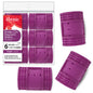 Annie Snap-On Magnetic Rollers 1 3/4in, 6 Count X-Jumbo Hair Curlers, Purple