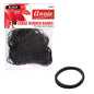Annie Rubber Bands Large 26mm, 150 Count Elastic Hair Ties, Black