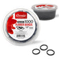 Annie Rubber Bands 14mm, 1000 Count Elastic Hair Ties, Black