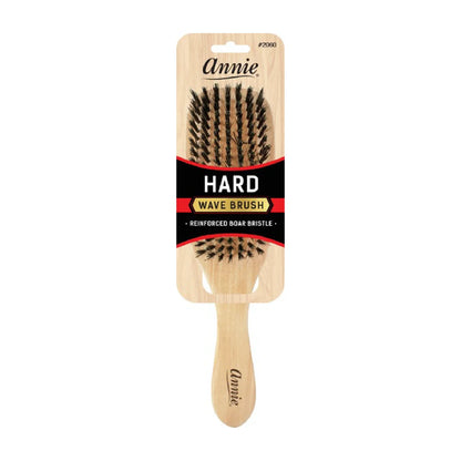 Annie Hard Wave Boar & Nylon Bristle Brush Light Brown Brushes Annie   