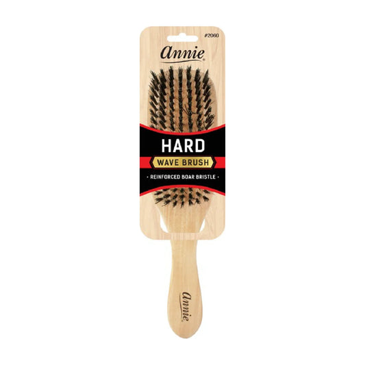 Annie Hard Wave Boar & Nylon Bristle Brush Light Brown Brushes Annie   