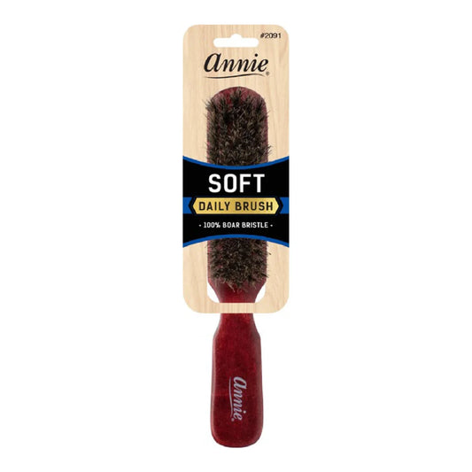 Annie Soft Wooden 100% Boar Bristle Brush 5 Row Brushes Annie   