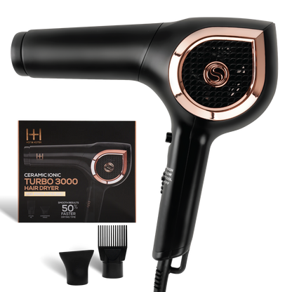 Hot & Hotter Ultimate Styling Bundle: Turbo Hair Dryer, Digital Flat Iron & 5-Barrel Curling Iron