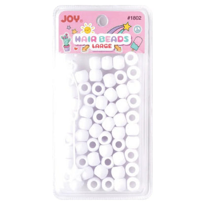 Joy Large Hair Beads 60Ct White Beads Joy   