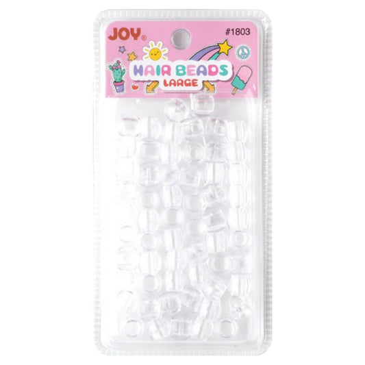 Joy Large Hair Beads 60Ct Clear Beads Joy   
