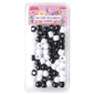 Joy Large Hair Beads 60Ct Black and White Beads Joy   